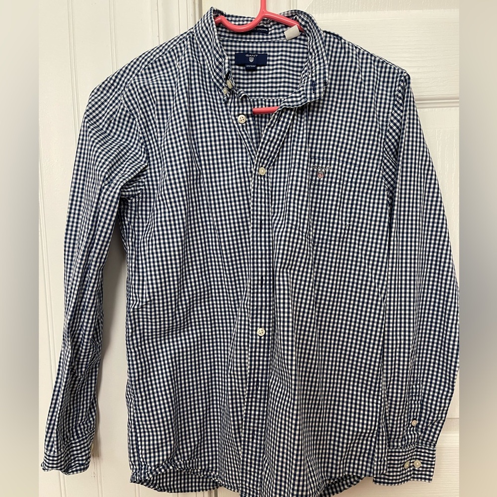 Kids GANT “ the broadcloth Gangnam” long sleeve button-down shirt